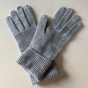Cashmere Collection Grey Gloves - Size 8